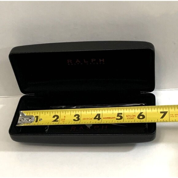 Ralph Lauren Black Clamshell Case For Eyeglasses Sunglasses With Cleaning Cloth - Picture 5 of 11